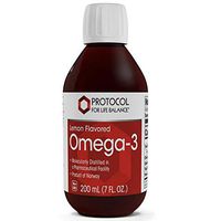 Protocol For Life Balance - Omega-3 - Lemon Flavored - Improved Taste and Contaminant Free to Support Cardiovascular and Cognitive Function - 7 fl oz (200 ml)