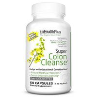 Health Plus Super Colon Cleanse Laxative Capsules, 60 Count