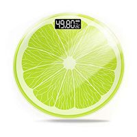 Body Weight Scale Helect Tempered Glass Digital Bathroom Scale Circular Design,A