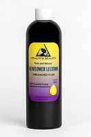 Lecithin Sunflower Unbleached Fluid Liquid Emulsifier Emollient Stabilizer Pure 12 oz