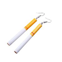 Yevison Women Simulate Cigarette-shaped Earrings Funny Pendant Party Club Ear Stud Chic Cost-effective and Good Quality