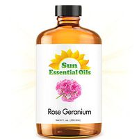 Rose Geranium Essential Oil (Huge 8oz Bottle) Bulk Rose Geranium Oil - 8 Ounce