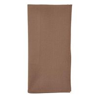 SARO LIFESTYLE 8986.KH22S Collection Khaki Damask Napkin with Waffle Border (Set of 4), 22"