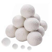 WWahuayuan Wool Dryer Balls 100% New Zealand Wool Reusable Umble Dryer Balls Natural Fabric Softener,Softens and Fluffs Your Clothes - 7 Pcs 7cm