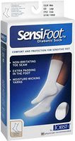 JOBST SensiFoot Crew Socks White Large 1 Pair (Pack of 5)