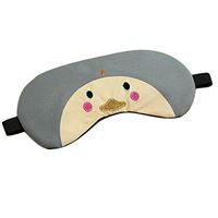 Outflower Cute Cartoon Penguin Sleep Mask Goggles Dual Hot and Cold Goggles with Ice Bag Gray