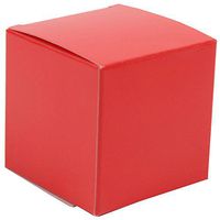 JAM Paper® Glossy Gift Boxes - 2" x 2" x 2" - Red Glossy - Sold in Packs of 10
