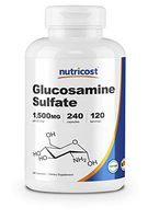 Nutricost Glucosamine Sulfate 750mg, 240 Capsules (1500mg Per Serving)