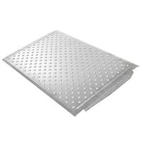 Silver Spring 4" High Aluminum Threshold Ramp, Punch Plate Surface, 24" L x 36" W