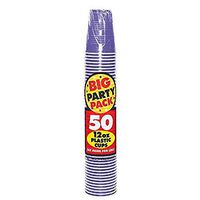 New Purple Plastic Cups Big Party Pack, 12 Oz., 50 Ct.
