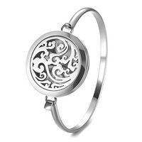 Aroma Diffuser Jewelry 2 Style Bracelet Stainless Steel Diffuser Locket Bracelet Scent perfume jewelry GCVA-543 (B)
