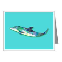 Note Card Triangle Dolphin