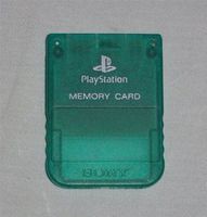 PlayStation PsOne Memory Card Emerald Green - SCPH-1020