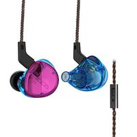 in-Ear Earbuds Earphones, CCA C04 in Ear Monitor, Hybrid Dynamic Drivers Balanced Armature 1BA & 1DD Wired Headphones,Comfort Stereo HiFi Headset with Detachable 2 Pin 0.75MM Cable(Color-with Mic)