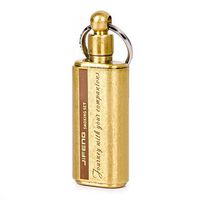 Pure Copper Mini Pocket Portable Metal Oil Bottle with Key Ring for Oil Petrol Lighter (YP-3)