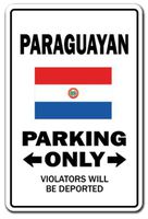 Paraguayan Parking Sign Paraguay South America | Indoor/Outdoor | 12" Tall
