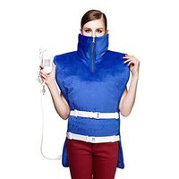 Neck Shoulder and Back Heating, Electric Heating Pad Wrap Back Pain Relief Fast-Heating 3 Temperature Settings Washable 24'X31.5Inch,Blue