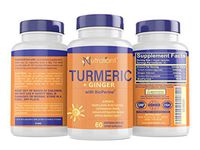 Turmeric and Ginger Capsules with BioPerine Black Pepper Extract - Gentle ON Stomach, Easy Digestion + Weight Loss - 95% Curcuminoids - Anti-Inflammatory Supplements for Joint Support & Pain Relief