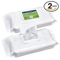 Disposable Wet Adult Wipes, 128 Pack - Pre Moistened Soft Washcloths for Elderly and Babies - Enriched with Aloe and Lanolin, Hypoallergenic and Alcohol Free - Premium Quality, 9"x13"