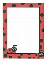 Lady Bug Kids Stationery Printer Paper 26 Sheets