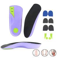 3/4 Length Orthotics Insoles - Best Insoles for Corrects Over-Pronation,Fallen Arches, Fat Feet - Plantar Fasciitis, Heel Spurs, Bunions, and Other Foot Conditions by Zhengpin