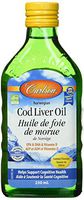 Carlson - Cod Liver Oil, 1100 mg Omega-3s, Liquid Fish Oil Supplement, Wild-Caught Norwegian Arctic Cod-Liver Oil, Sustainably Sourced Nordic Fish Oil Liquid, Lemon, 250 ml