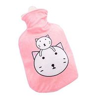 Small 500 ML Soft Elegant Hot Water Bottle Beautiful Cover,Cover May Random