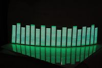 Koolertron 45x11cm Sound music Activated Car Stickers Equalizer Glow Green for cars