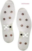 Pairs of Acupressure Magnetic Shoe Pads Insoles Massage Foot Therapy Improve Blood Circulation with 8 Cooling Magnets for Reflexology Pain Relief One Size and can be Cut fits Men-4.5-12.5 Women-6-14