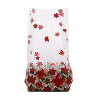 Winter Flowers Clear Cello Bags - 7.5 x 3.5 x 2in. (40)