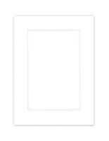 PA Framing, Photo Mat Board, 12 x 16 inches Frame for 8 x 12 inches Photo Art Size - White Core/White