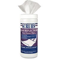 Scrubs ITW98556CT Clear Reflections Glass Cleaner Wipes44; White