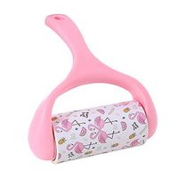 QJSDM Brush Cleaning Tools Reusable Clothing Dust Pet Hair Remover Cleaning Brush Drum Roll Universal Dust Sticking Device,Pink