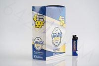 Bundle - 2 Items - Full Box of Twisted Rolling Paper Wraps Blue Banana with Patriot Disposable Lighter