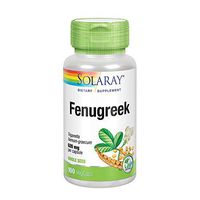 Solaray Fenugreek Seeds Capsules, 620 mg, 100 Count