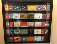 Tobacco tins Display case/Pipe Tobacco tins Display Box/Tobacco tins Collection (Walnut)