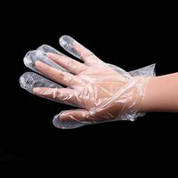 100pcs Transparent Disposable Gloves Latex Rubber Anti Pollution Glove Adult