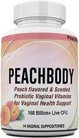 Natural Vegan Peach Flavored Probiotic Vaginal Suppositories - Made in USA - 14 Capsules by Peachlife Inc - 11 Strains - Yeast Infection, Bacterial Vaginosis, Candida, PH Balance support - EXPERT SCIE
