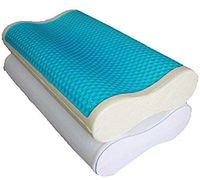 sheetsnthings Single Standard Contour Memory Foam Pillow w/Cooling Gel -Designed and Pain Relief.