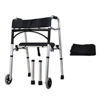 Drive Healthcare with Seat Plate and Wheel Walking Aids Folding Walking Frame Medical Walking for Elderly, Seniors, Handicap, Disabled Walker Aids Rollator