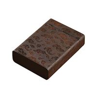 QINRUIKUANGSHAN Cigarette Case, Whole Wood Hollow, Ebony, 12-Piece Clamshell, Fine Relief Carving, Xiangyun Cigarette Case, Souvenir, Man Gift Couple Gift, Four-Faced Moiré - The Latest s