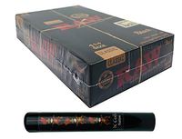 Herb Airtight Tube Pocket Protector with Raw Black Natural Rolling Papers 24 Count Box DC Crafts Nation- Tiki Man