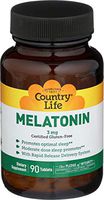 Country Life Melatonin 3mg - 90 Tablets | Promotes Optimal Sleep | Rapid Release Delivery System | Lower Dose Promoter