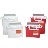 Sharps Container 5.4 Quart 5.4 qt/Side Entry/Pearl