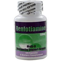 Fresh from Manufacturer! Benfotiamine Multi-B Neuropathy Support Formula 150 mg, 120 caps - 3 Pack