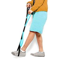 FunCee Leg Lifter Strap with 3 Hand Loops, 40 Inch, Lightweight - Rigid Foot Loop, Hand Strap for Elderly, Disability or Recovery for Cars, Wheelchairs, Beds, Chairs, Couch and Hip & Knee Replacement