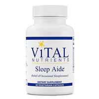 Vital Nutrients - Sleep Aide - Non Habit Forming Relief of Occasional Sleeplessness - 60 Capsules per Bottle