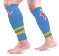 Abbylife Aruba Flag 1 Pair Leg Brace Compression Long Cooling Sports Leg Sleeve