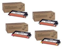 Xerox Phaser 6280n Toner Cartridge Set Part # 106r01392, 106r01393, 106r01394 106r01395 (OEM - high Yield) Black. Cyan. Magenta. Yellow
