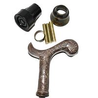 Eve.Store Designer Solid Brown Head Handle Walking Stick Canes